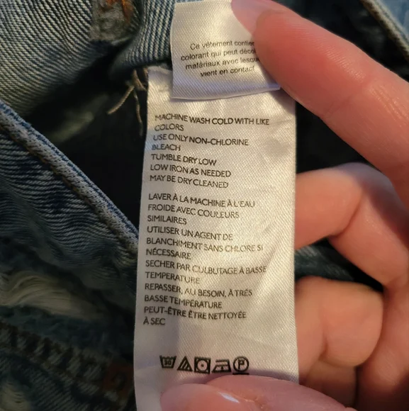 Free People We The Free Distressed Jeans Size 25 - Picture 5 of 12